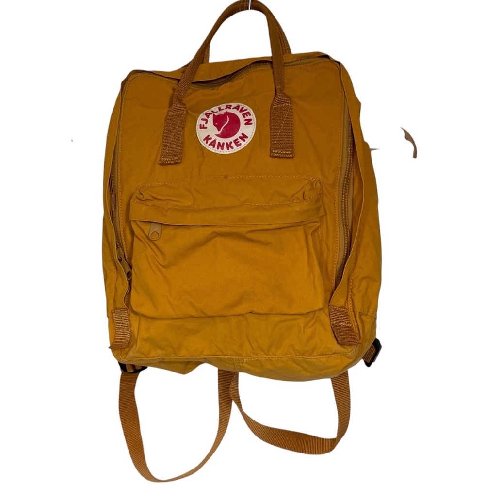 Fjällräven Kånken Classic, Medium Ochre / yellow, style 23510, Vinylon F